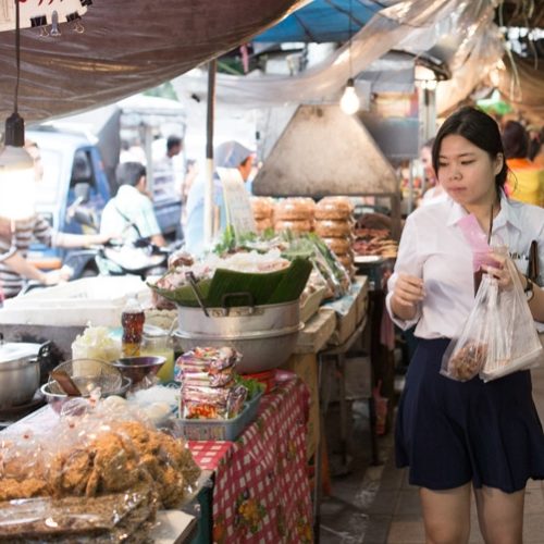 Le marché Wang Lang à Bangkok 