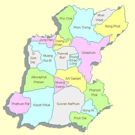 Les provinces de l'Isan