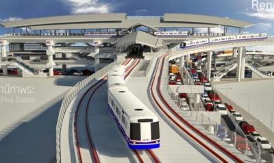 MRT de Bangkoh, l'Extension Blue Line Thaphra