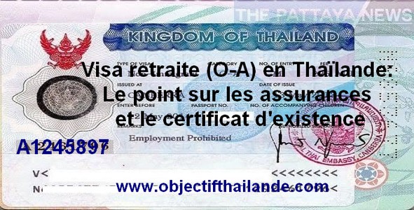 Visa retraite (O-A) en Thaïlande: le point sur les assurances et le certificat d'existence