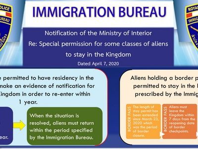 Mesures essentielles suite au covid-19 en Thaïlande (extensions visas, etc..