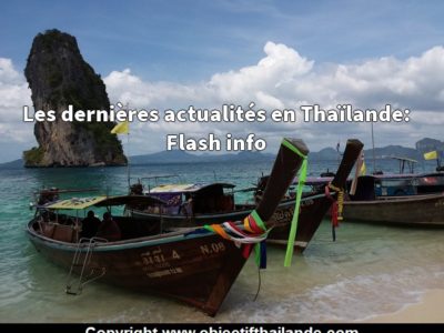 Les dernières actualités en Thaïlande: Flash info