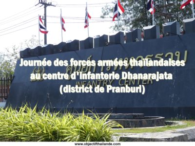 Journée des forces armées thaïlandaises, au centre d'infanterie Dhanarajata, district de Pranburi